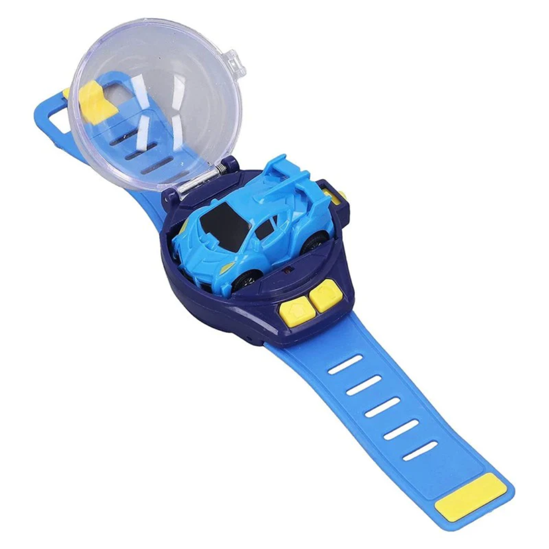 Wrist Watch Remote Controlled Rechargeable Mini Car Toy for Kids with USB Charging Cable