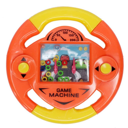 (Random Color, 1 pcs) Handheld Water Ring Game Steering Shape – 2 Push Button Fun Toy for Kids