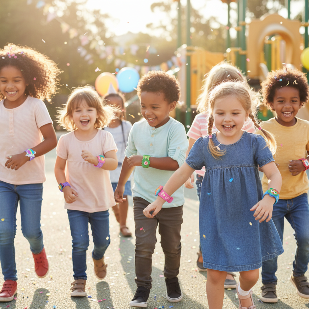 [1 pcs, Random Characters] Cute Wrist Band for Kids