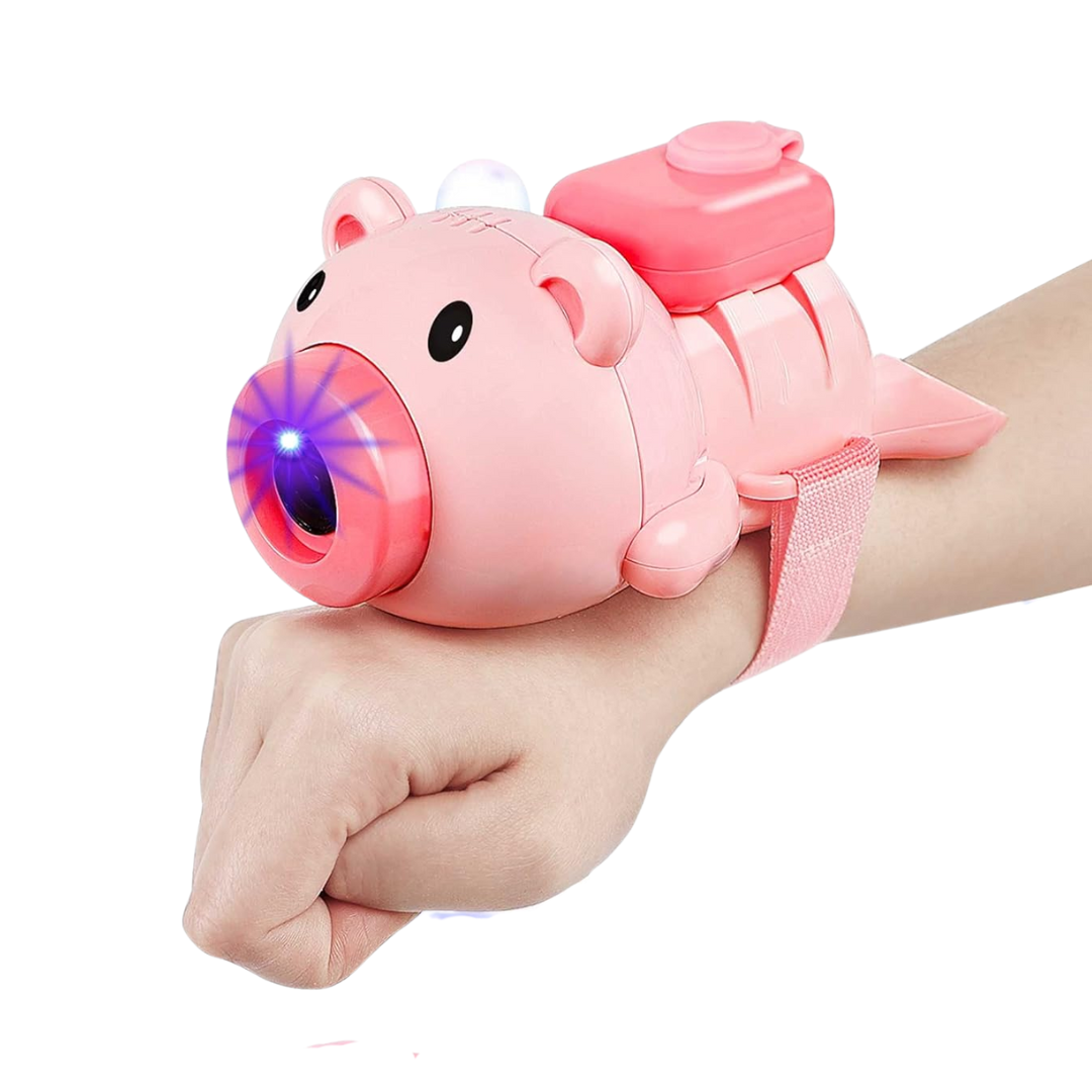 [Random color] Bubble Wrist Blower for Kids | Automatic Light & Music | 600+ Bubbles/Min