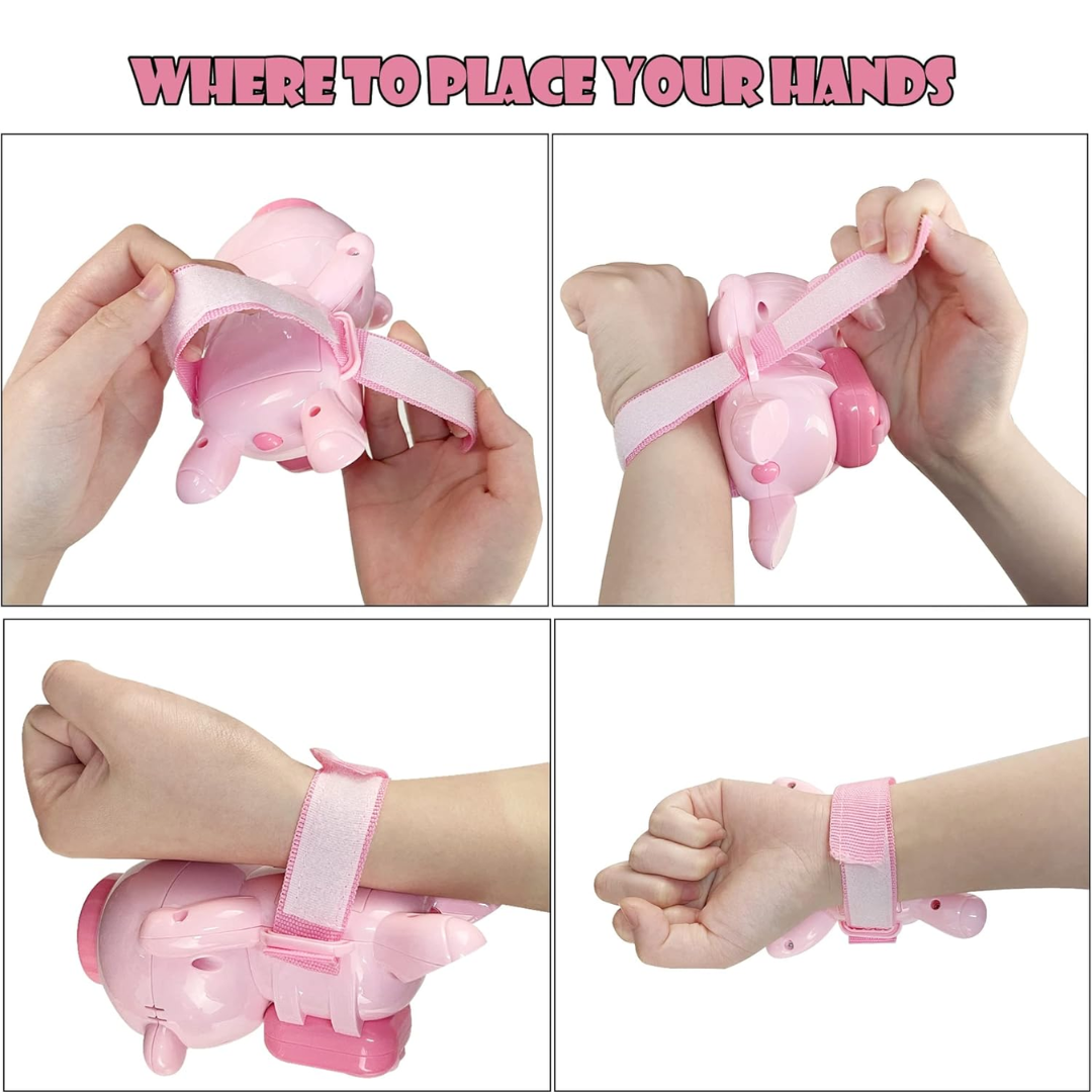 [Random color] Bubble Wrist Blower for Kids | Automatic Light & Music | 600+ Bubbles/Min