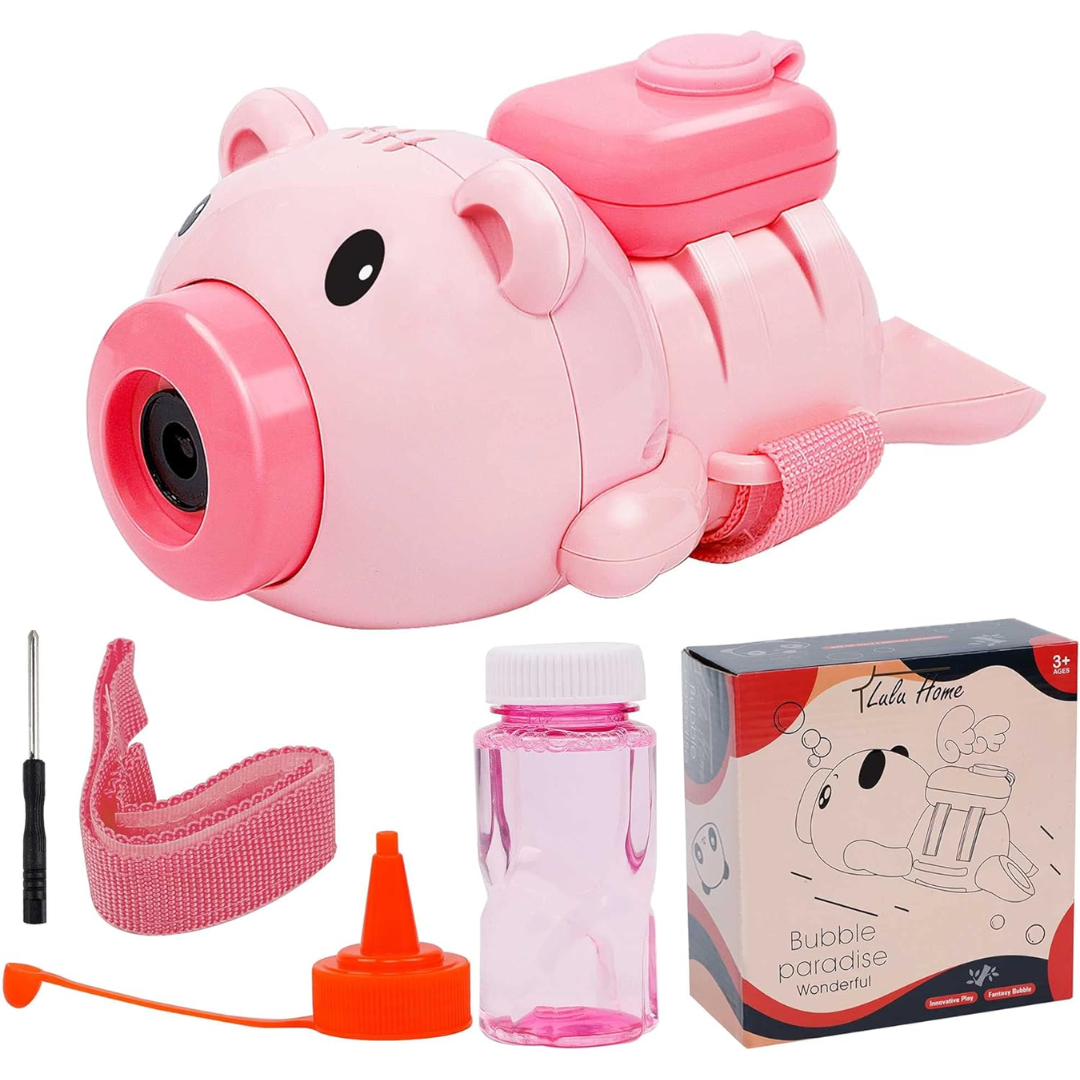 [Random color] Bubble Wrist Blower for Kids | Automatic Light & Music | 600+ Bubbles/Min