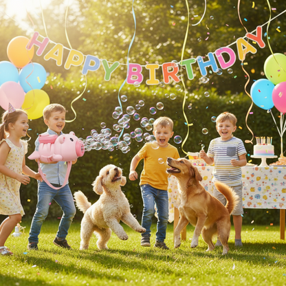 [Random color] Bubble Wrist Blower for Kids | Automatic Light & Music | 600+ Bubbles/Min