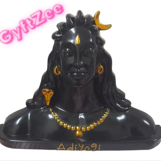 Aadi Yogi Statue (Black) – 10"X7"