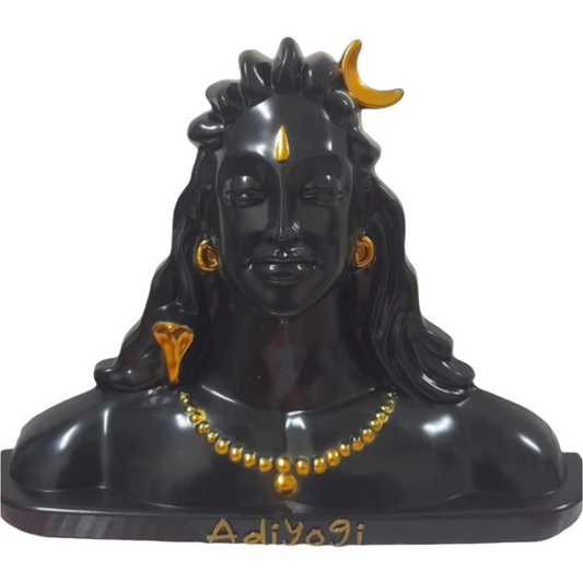 Aadi Yogi Statue (Black) – 10"X7"