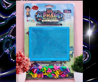 DIY Alphabet Platter for Kids - Creative Learning Game Toy