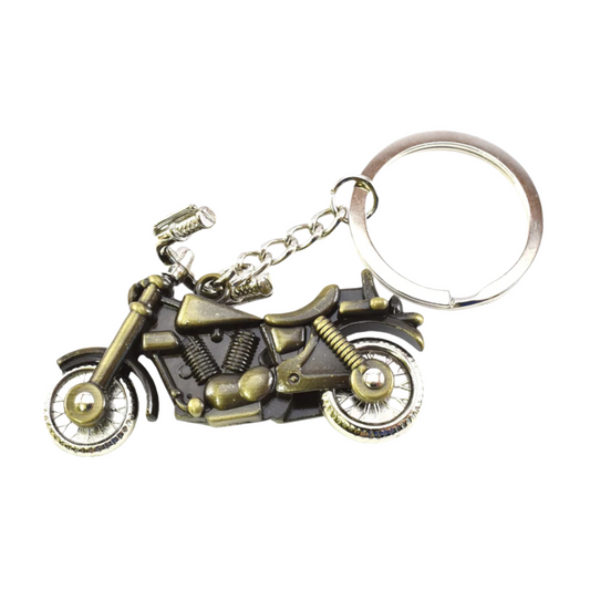 Copper Royal Bullet Bike Keychain | Premium Metal Keyring for Riders