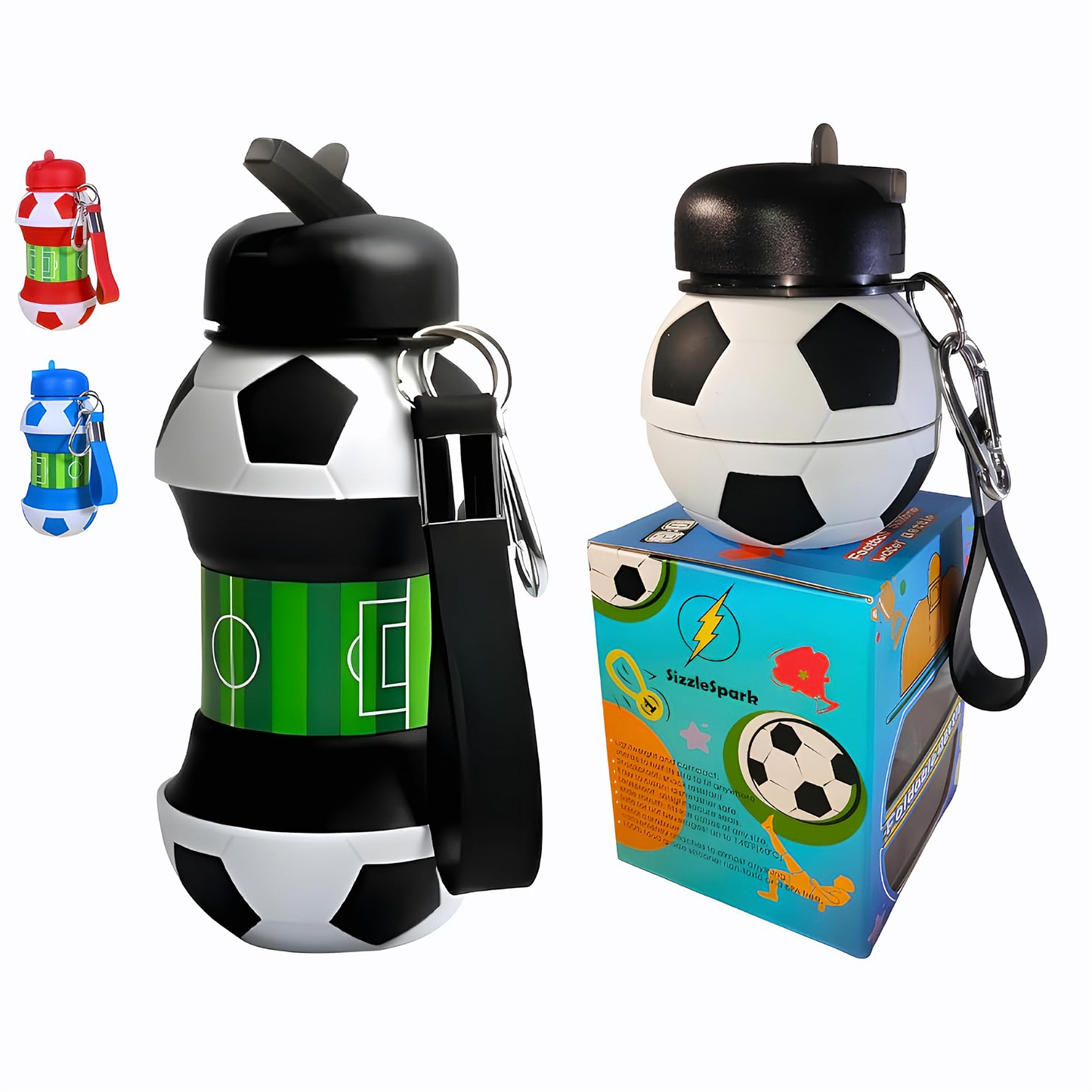 BOTTLE SILICON FOOTBALL 2317 – 2-in-1 Fun Bottle and Football for Active Kids