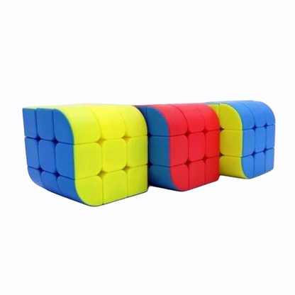 [1 pcs] Cube 3*3 Spinner – Rubik's Cube with Curved Design for Kids