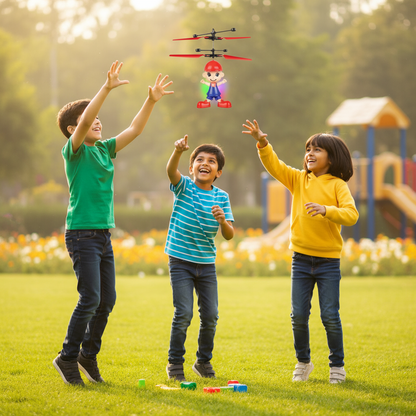 [Pack of 2 - Twins, Random Colors] Flying Hand Sensor Little Boy