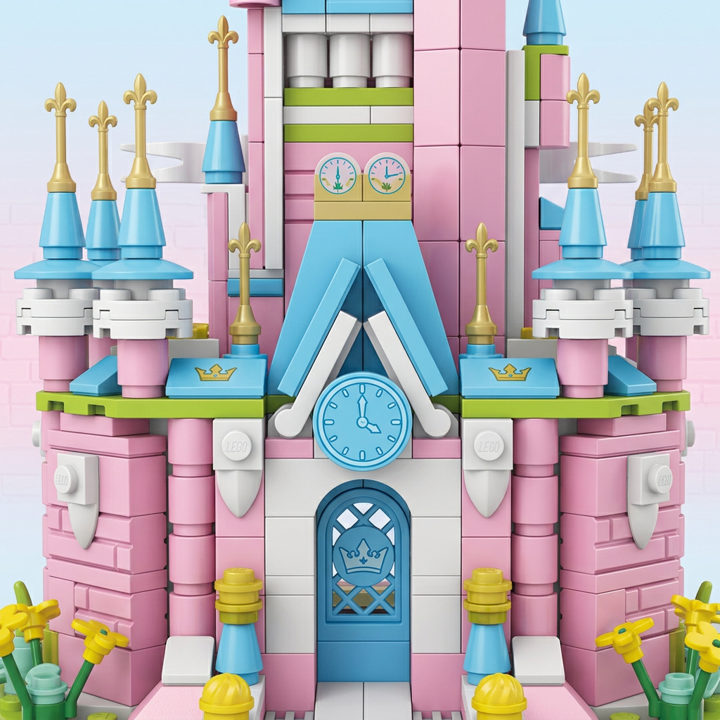 Twilight Palace front entrance detail, AI-edited from supplier sheet