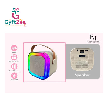 Portable Bluetooth Mini Karaoke Speaker | 1 Mic [Random color]