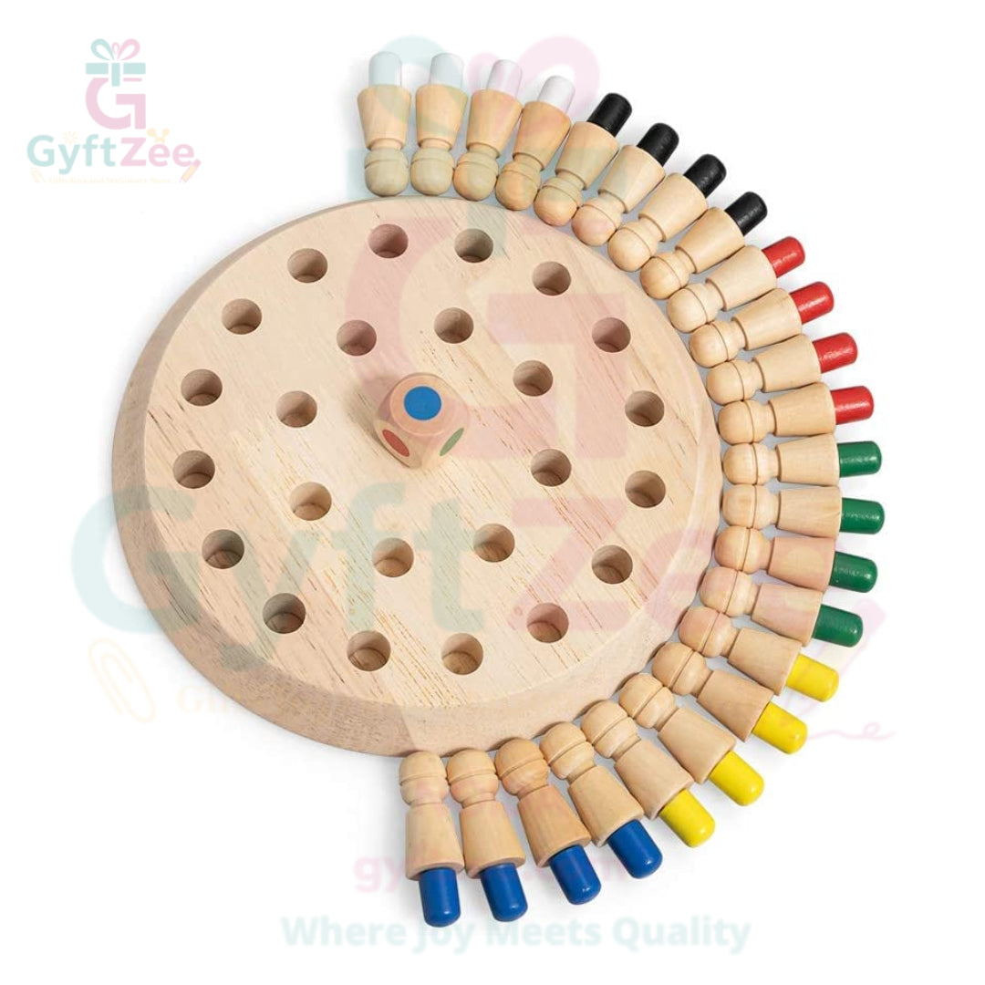 Wooden Memory Match Stick & Chess Game | Brain-Boosting Logic Puzzle for Kids