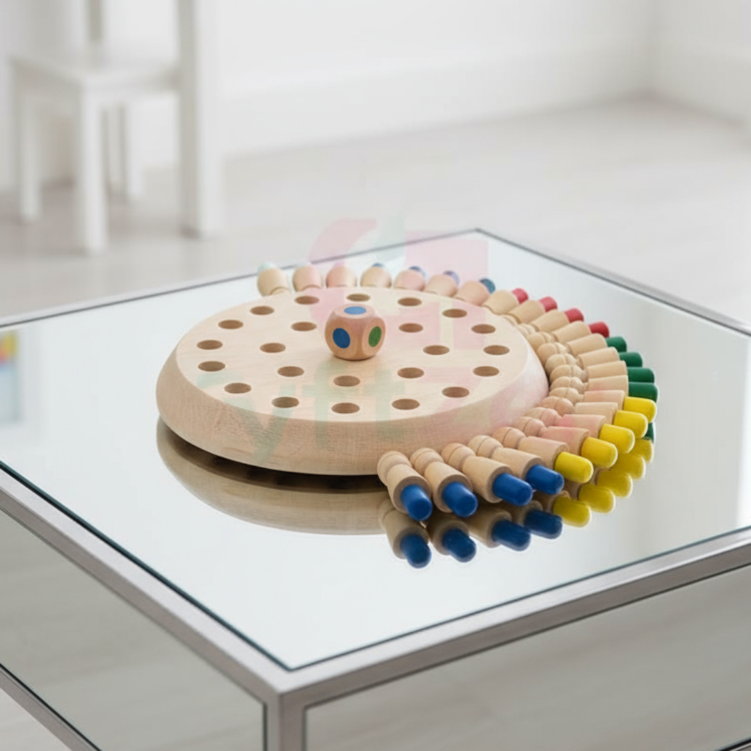 Wooden Memory Match Stick & Chess Game | Brain-Boosting Puzzle