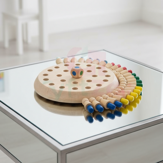 Wooden Memory Match Stick & Chess Game | Brain-Boosting Puzzle