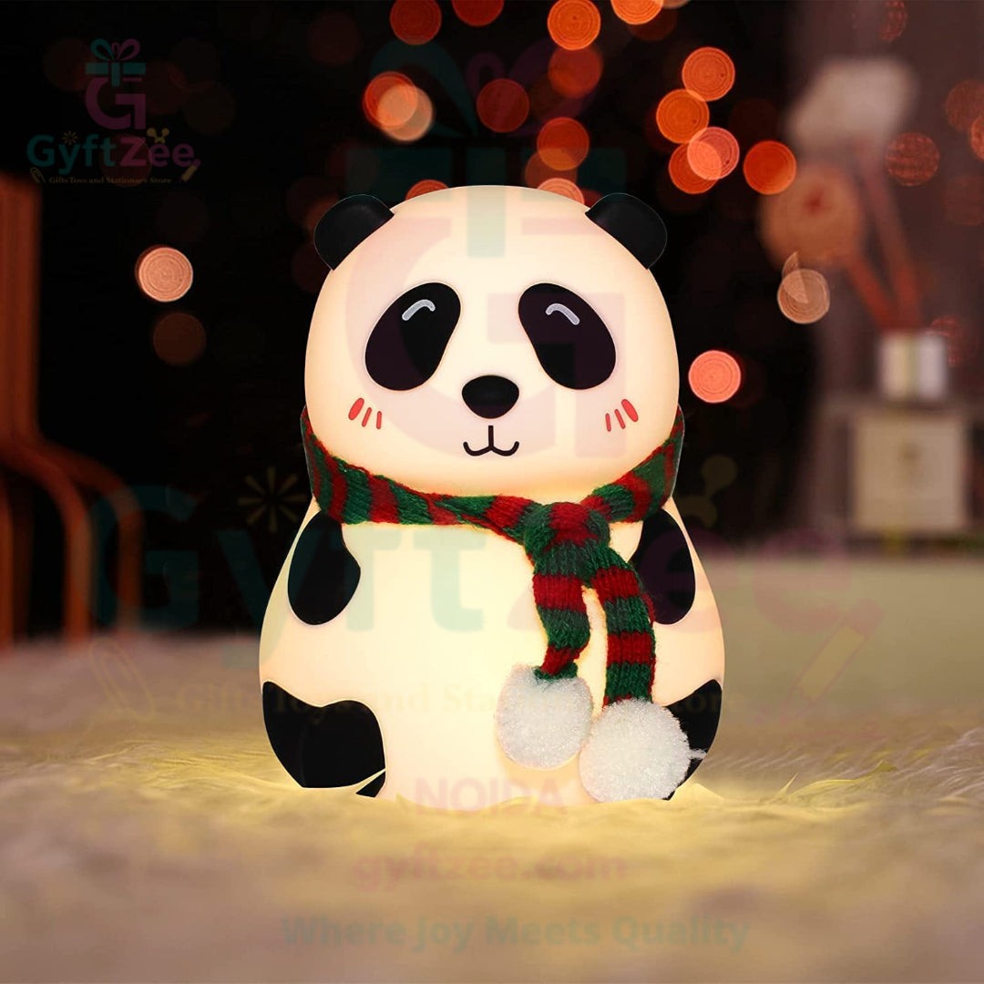 [Random Color] Panda Night Lamp | Soft Silicone LED Light for Bedroom & Gift