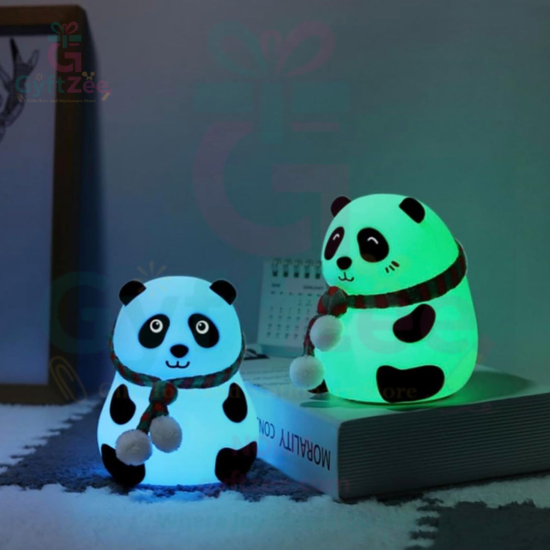 [Random Color] Panda Night Lamp | Soft Silicone LED Light for Bedroom & Gift