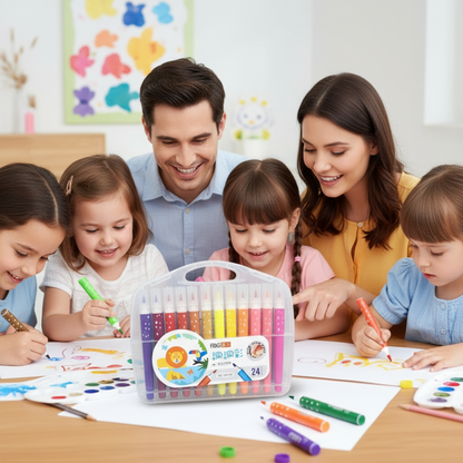PEN COLOR 12 SHADE – Vibrant Non-Toxic Coloring Pens for Kids