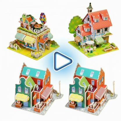 [Pack of 3, Assorted] 3D Puzzle | DIY