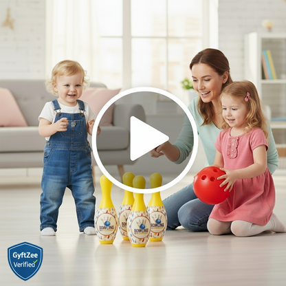 Big Bowling Game Set for Kids | Indoor Sports Toy with 6 Pins & 1 Ball