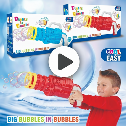 (Random color) Bubble Blaster Gatling Gun Toy for Kids – Party Gift with Soap Solution