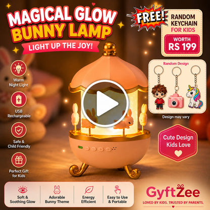 Soft Silicone Bunny Lamp – Child-Safe [0-7 kids]