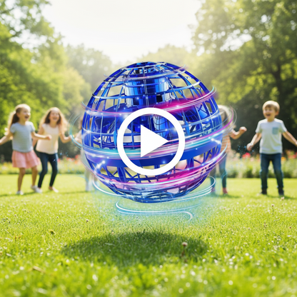 [Pack of 2 - Twins] Gyrosphere! Flying ball Toy - Fun and Play Time [Extra remote battery]