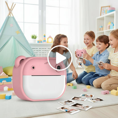 Kids Adventure Combo Pack – Instant Print Camera + Army Style Mini Binoculars [Assorted]