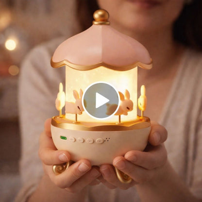 [Pack of 2] Bunny's Night Rotating Projector Lamp | USB Powered