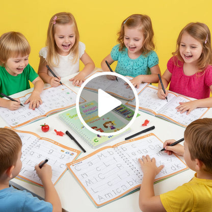 Sank Magic Reusable Practice Copybook for Kids - Fun Learning with Rewritable Pages