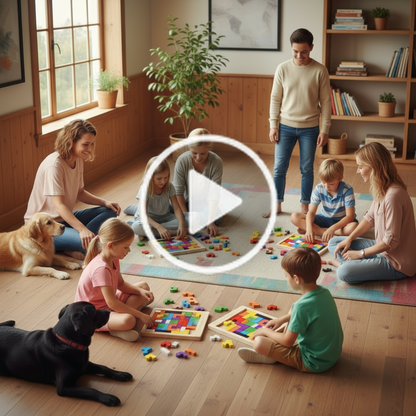 Wooden Russian Blocks Tetris Puzzle | Brain-Boosting Game