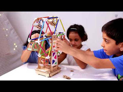 Sky-Wheel Ride | DIY Construction Kit for Kids 6+ | Fun Engineering & Learning Toy