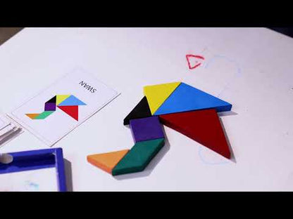 Tangram Crayons for Kids 5+ | DIY Puzzle & Creative Art Set | Educational & Fun Toy