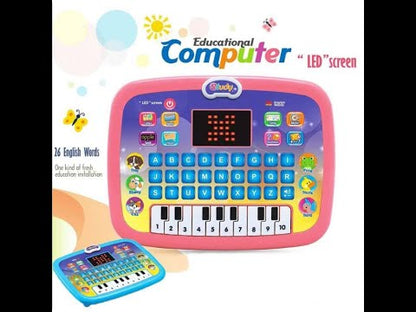 Educational English Letters & Words & Character Learning Sound Laptop for Kids