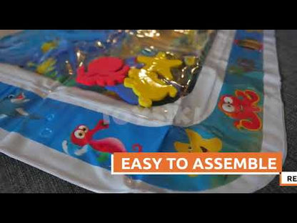 Baby Water Play Mat (Random design) | Inflatable Tummy Time Fun Mat for Kids – Leak-Proof Design
