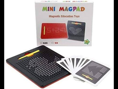 Mini Magnetic Drawing Pad with Pen – 380 Steel Beads | Kids