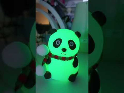 [Random Color] Panda Night Lamp | Soft Silicone LED Light for Bedroom & Gift