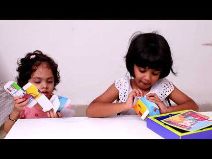 Curiosity Cubes - DIY Puzzle for Kids Ages 3+ | 6-in-1 Brain Teaser Learning Game