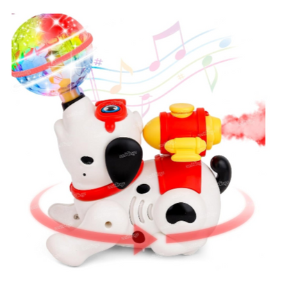 Dancing Dog Toy, 360° Rotation, Lights & Sound