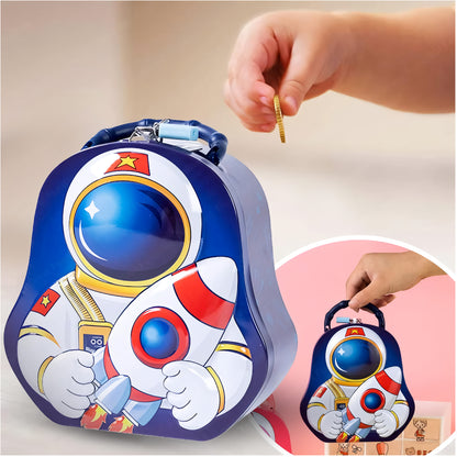 (Random color) Space Piggy Bank for Kids - with Astronaut-Themed Fun | Return Gift