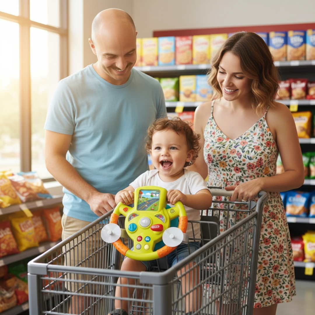 Early Education Simulation Steering Wheel [Kids 3+ years]