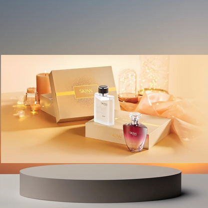 SKINN RAW and CELESTE Combo - 50 mL Each | Men & Women | GIFT Pack | Best online Price in India | Noida