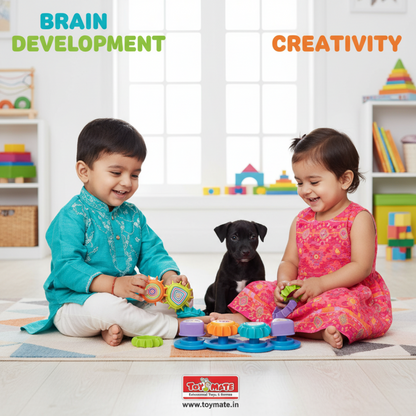 Spinning Joy – Shape Sorting & Gear Spinner Game