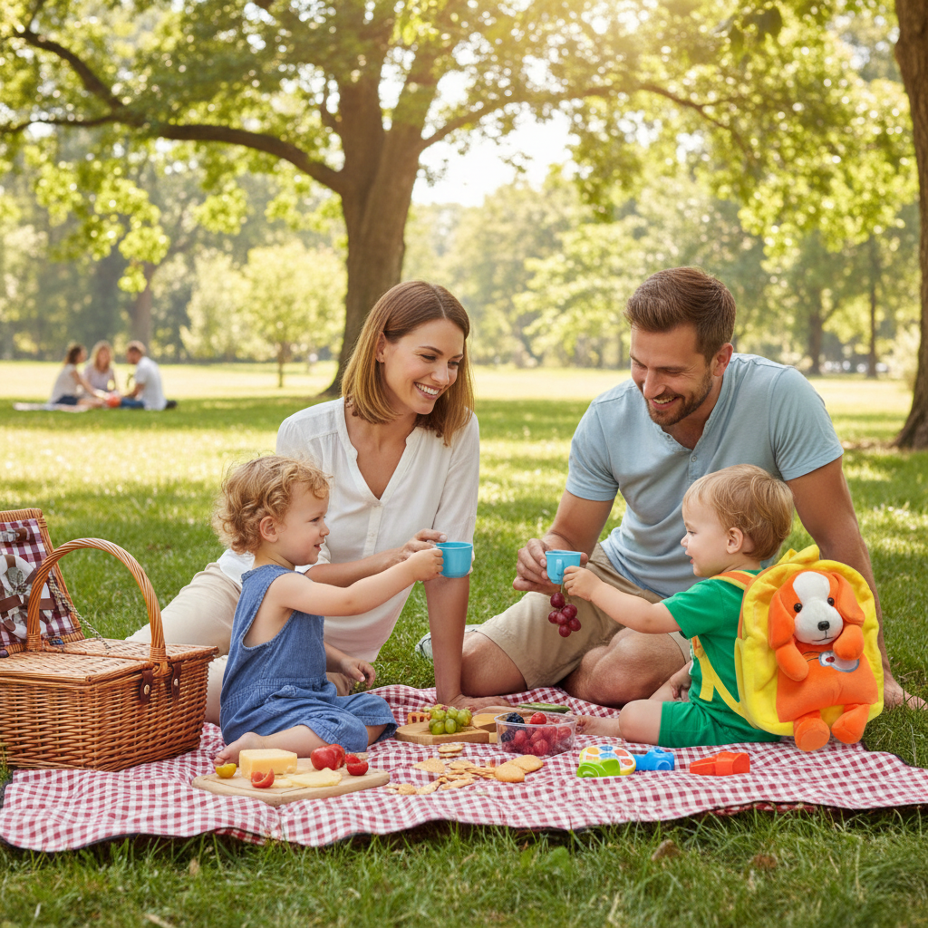 [Random Color] Picnic Soft School Bags [Kids 2-5 years]